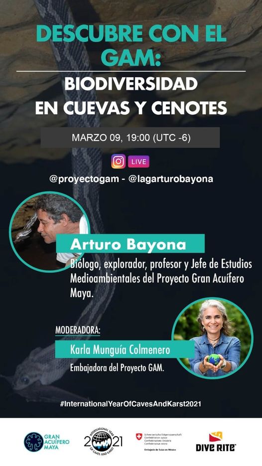 Biodiversidad en Cuevas y Cenotes